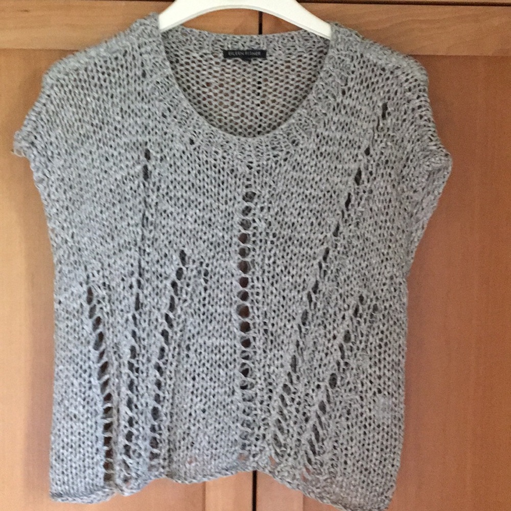 Lovely Eileen Fisher ribbon yarn top